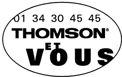 THOMSON CM61C - Relations consommateurs - 1