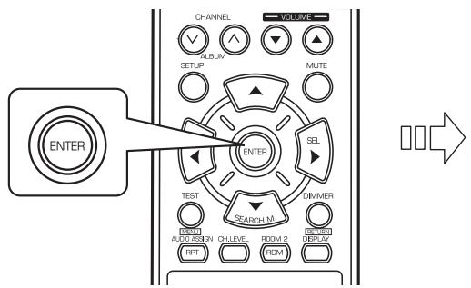 SHERWOOD RD7503 - ■ Sélection de TONE CONTROL (CONTROLE DE TONALITE) - 1