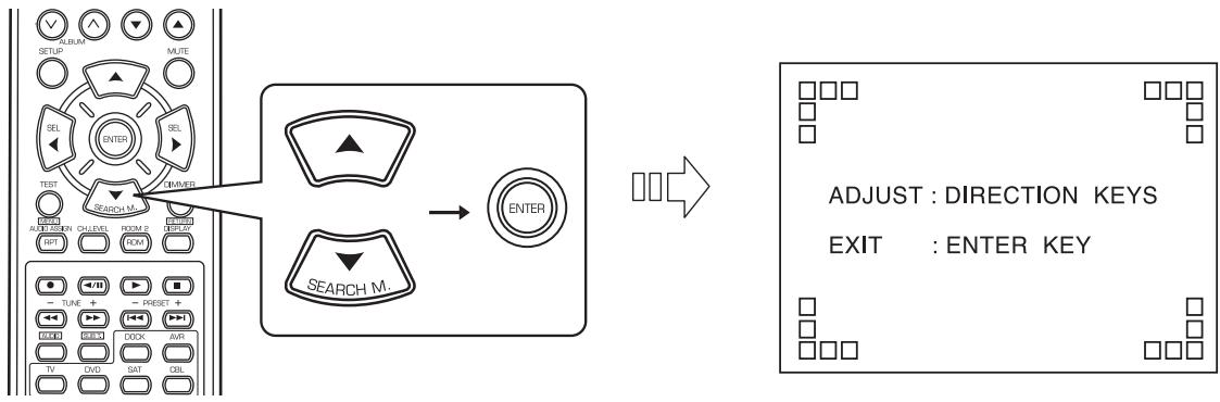SHERWOOD RD7503 - Sélection de OSD POSITION ADJUST (REGLER LA POSITION DE L'OSD) - 1