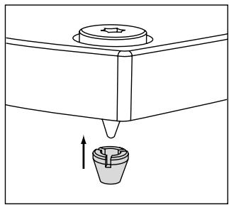 FOCAL CHORUS 836 VW NOIR/X1 - Mise en place embouts de protection sur pointes - 1