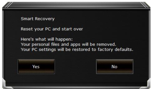 GIGABYTE AORUS 17 - Il y a deux options de restauration : - 1