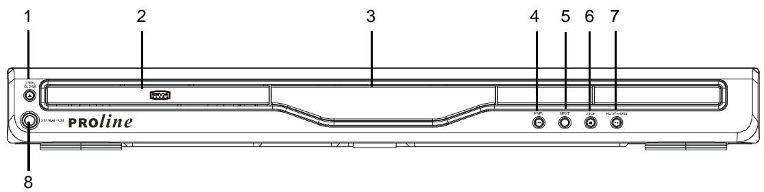PROLINE DVD 3000 X ARG - Panneau Frontal - 1