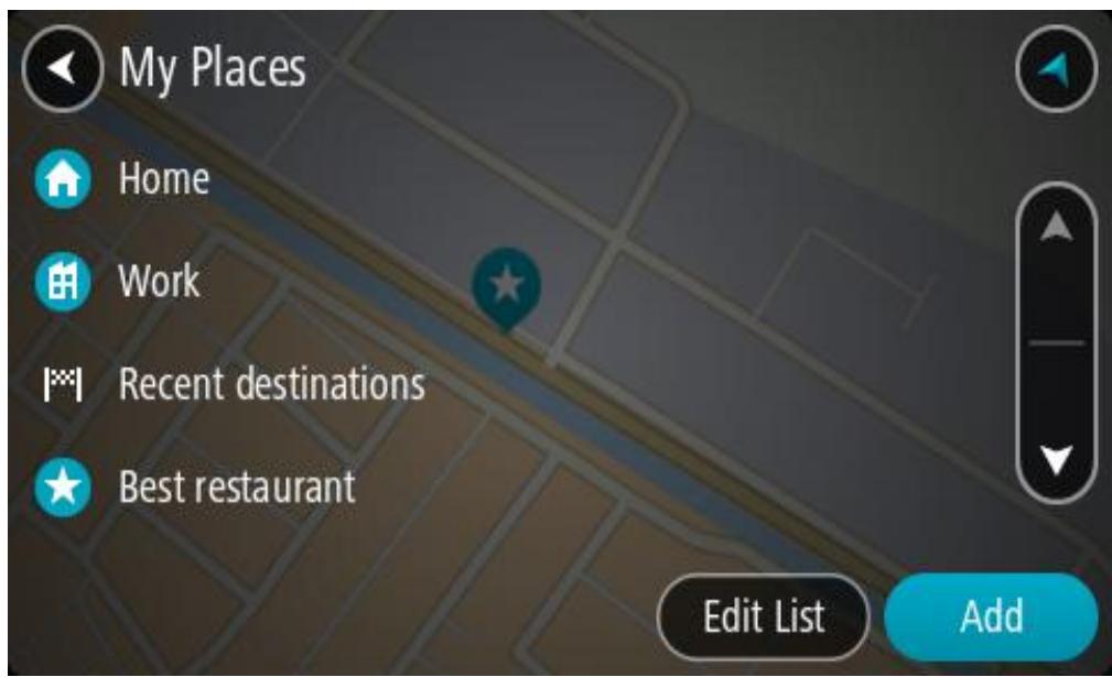 TOMTOM GO PROFESSIONAL 620 - Planifier un parcours à l'aide de Mes destinations - 3