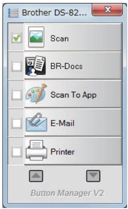 BROTHER DS820W - Pour afficher l'icone de raccourci et lancer le panneau des boutons Button Manager V2 depuis la barre d'etat système - 1