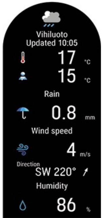 POLAR VANTAGE V2 NOIR - MÉTÉO - 2
