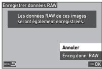 PENTAX K-3 MARK III NU NOIR - Sélectionnez [Enreg donn. RAW] et appuyez sur OK. - 1