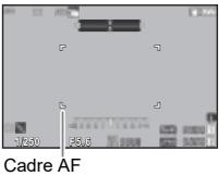 PENTAX K-3 MARK III NU NOIR - Positionnez le sujet dans le cadre AF sur l'écran, puis appuyez sur SHUTTER à mi-course. - 1