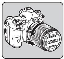 PENTAX K-3 MARK III NU NOIR - Pour retirer l'objetif - 1