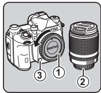 PENTAX K-3 MARK III NU NOIR - Fixation de l'objectif - 1
