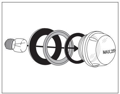 ARTHUR MARTIN FE 6699 X - Remplacer l'ampoule arrêté du four/ Nettoyer le verre de protection - 2