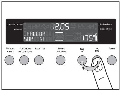 ARTHUR MARTIN FE 6699 X - Modifier la température du four - 1