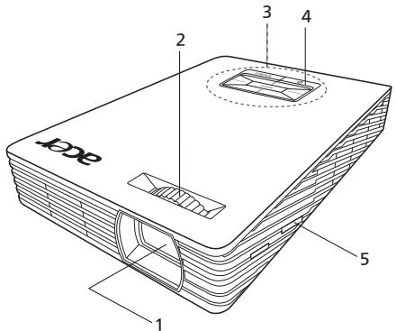 ACER C112 - Vue Externe du Projecteur - 1