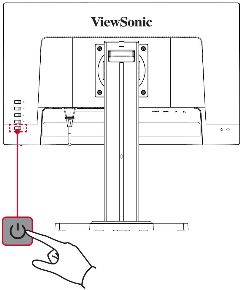 VIEWSONIC XG2405 - Allumer et éteindre l'appareil - 1