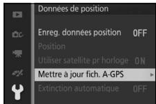 NIKON 1 AW1 BK 11-27.5 - Sélectionnéz Mettre à jour fich. A-GPS. - 2