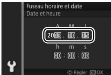 NIKON 1 AW1 BK 11-27.5 - Reglez l'horloge. - 7