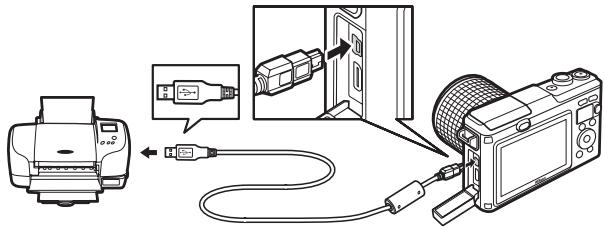 NIKON 1 AW1 BK 11-27.5 - Branchez le cable USB. - 1