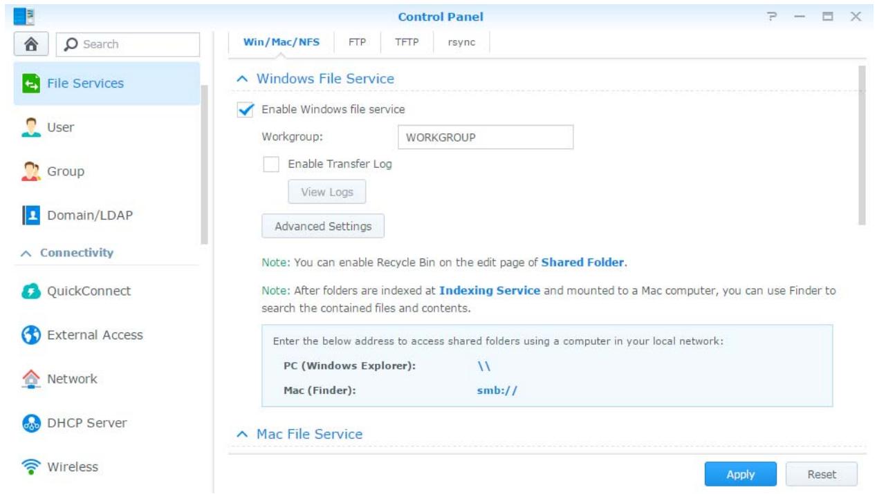 SYNOLOGY DS216+ II - Activation des protocoles de partage de fichiers sur toutes les plate-formes - 1