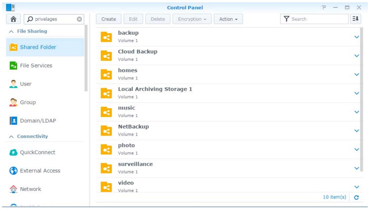SYNOLOGY DS216+ II - Configurer des dossiers partagés - 1