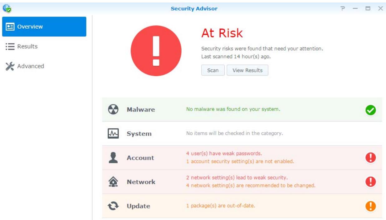 SYNOLOGY DS216+ II - Analyser les paramètres système - 1
