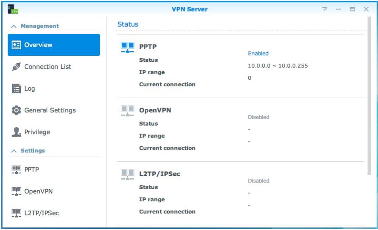 SYNOLOGY DS216+ II - Configuration d'une connexion VPN - 1