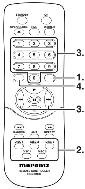 MARANTZ CC 4001 - CHANGEMENT DES PLAGES PROGRAMMÉES - 1