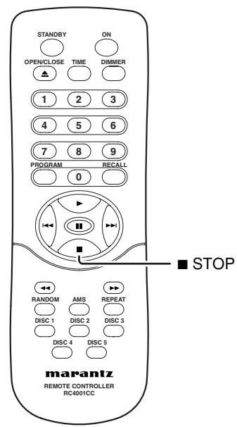 MARANTZ CC 4001 - POUR ARRÊTER LA LECTURE - 2
