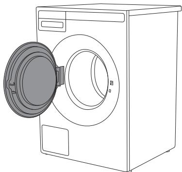 DARTY W2084.W/2 - ÉTAPE 3 : OUVREZ LE HUBLOT ET CHARGEZ LE LINGE. - 2