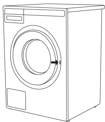 DARTY W2084.W/2 - Ouverture manuelle du hublot du lave-linge - 2