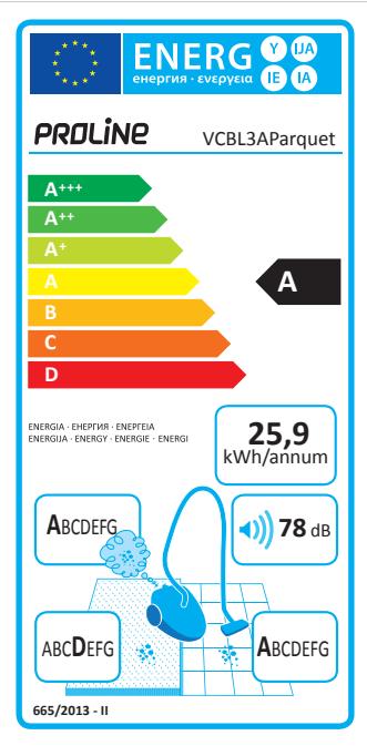 PROLINE VCBL3A - SPECIFICATIONS - 1
