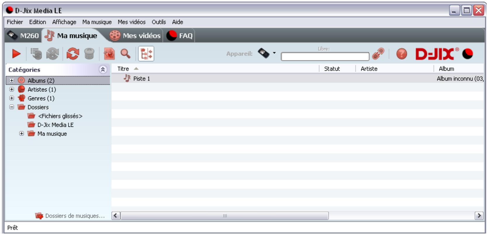 D-IIX M350 8 GO FM NOIR - Note : - 1