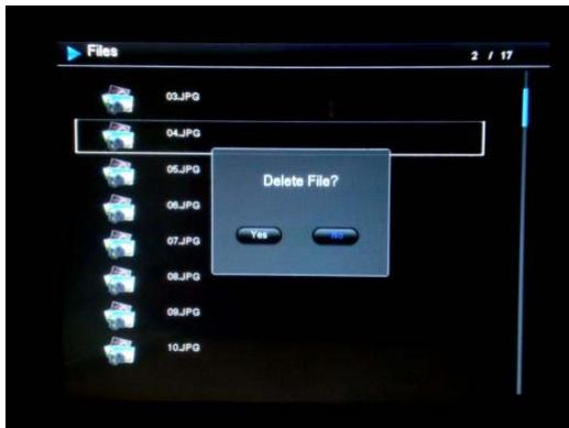 TELEFUNKEN DPF10934 - Supprimez vos photos à partir du gestionnaire de fichiers - 1