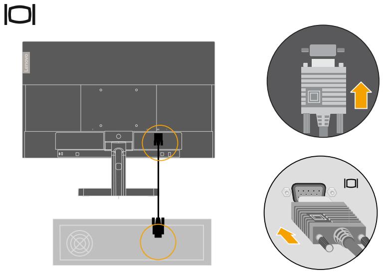 LENOVO ECRANL24I-350 - Raccorder et mettre en marche votre moniteur - 4