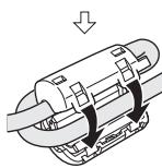PANASONIC SC-UA7 - Fixation du noyau de ferrite à la borne - 3