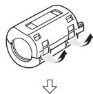 PANASONIC SC-UA7 - Fixation du noyau de ferrite à la borne - 1