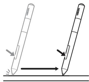 WACOM ONE BY WCM SMALL - UTILISATION DES BOUTONS DU STYLET - 4