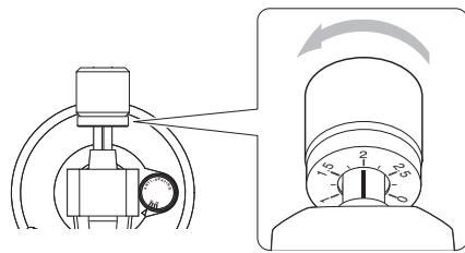 TEAC TN-3B - Tournez le contrepoids afin que la graduation de la bague de réglage de force d'appui corresponde à la valeur de force d'appui spécifiée pour la cellule. - 1