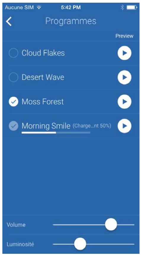 WITHINGS CAPTEUR AURA - Sélectionner et configurer le programme de réveil - 6