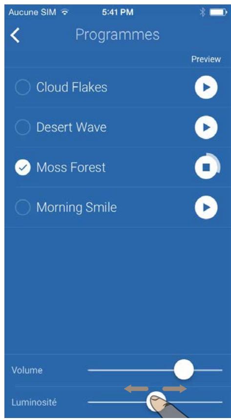 WITHINGS CAPTEUR AURA - Sélectionner et configurer le programme de réveil - 5
