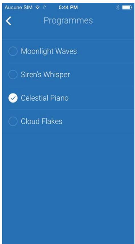 WITHINGS CAPTEUR AURA - Sélectionner un programme de sommeil - 3