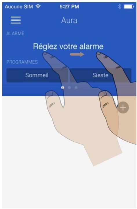 WITHINGS CAPTEUR AURA - Programme de réveil (alarme) et de la durée de Smart-Up Wake. - 2