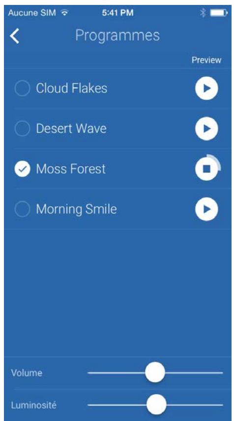 WITHINGS CAPTEUR AURA - Sélectionner et configurer le programme de réveil - 3