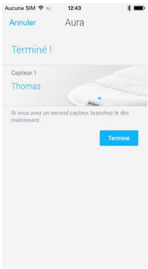 WITHINGS CAPTEUR AURA - Après la configuration : - 2