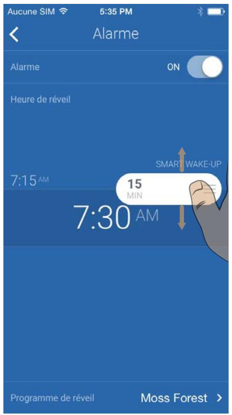 WITHINGS CAPTEUR AURA - Programme de réveil (alarme) et de la durée de Smart-Up Wake. - 12
