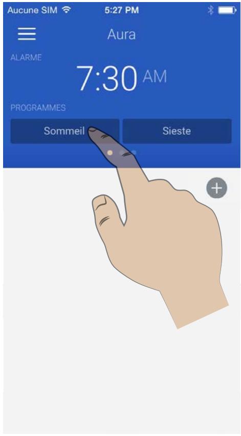 WITHINGS CAPTEUR AURA - Démarrer et arrêtier le programme de sommeil - 1