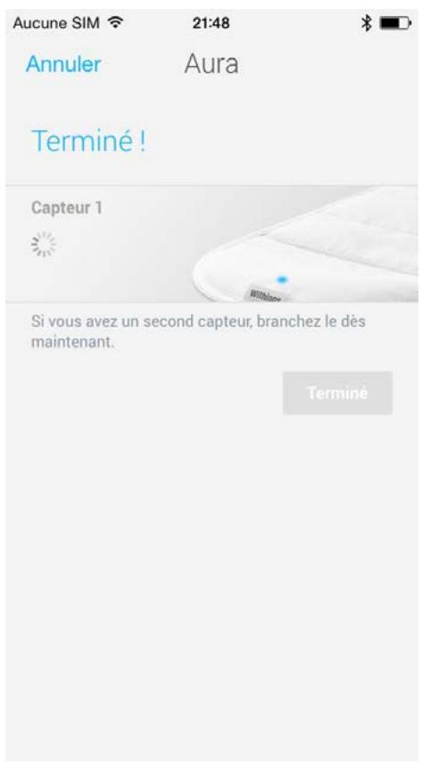 WITHINGS CAPTEUR AURA - Après la configuration : - 1