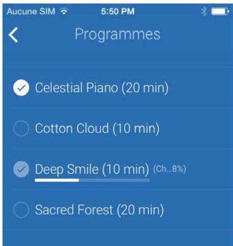 WITHINGS CAPTEUR AURA - Démarrer et sélectionn un programme de sieste - 4