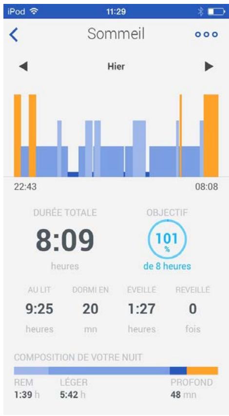 WITHINGS CAPTEUR AURA - Affichage des phases de sommeil - 11