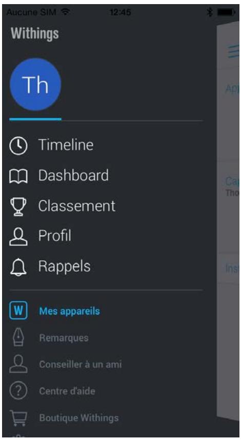 WITHINGS CAPTEUR AURA - Afficher la version du firmware - 1