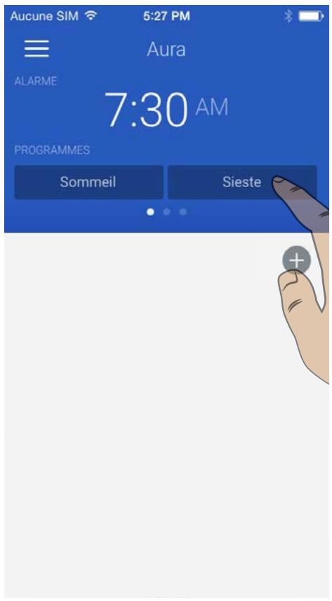 WITHINGS CAPTEUR AURA - Démarrer et sélectionn un programme de sieste - 1