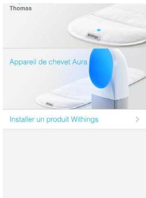 WITHINGS CAPTEUR AURA - Accéder au tutoriel depuis l'application Health Mate - 2